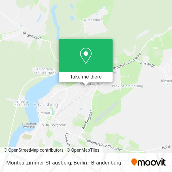 Monteurzimmer-Strausberg map