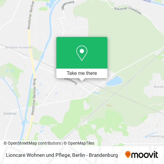 Lioncare Wohnen und Pflege map