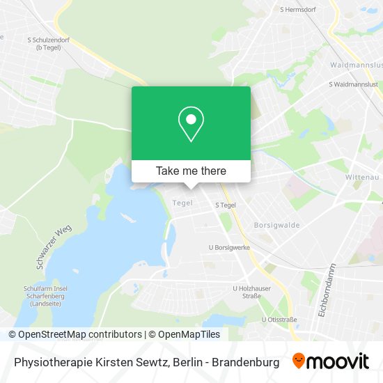 Physiotherapie Kirsten Sewtz map