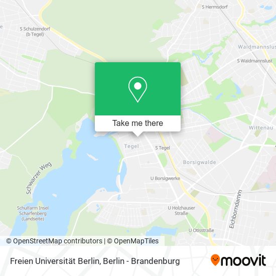 Freien Universität Berlin map
