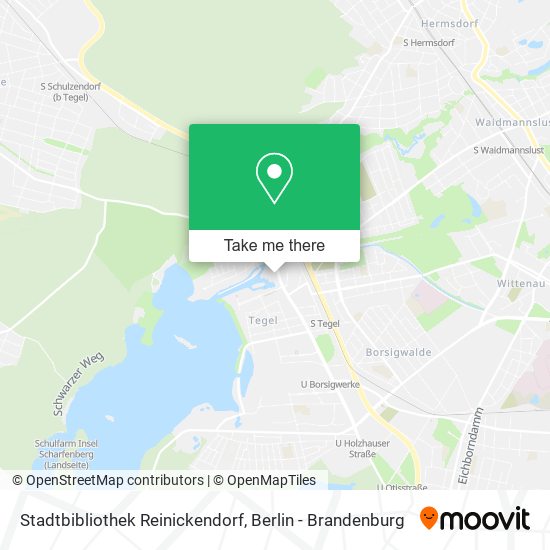 Stadtbibliothek Reinickendorf map