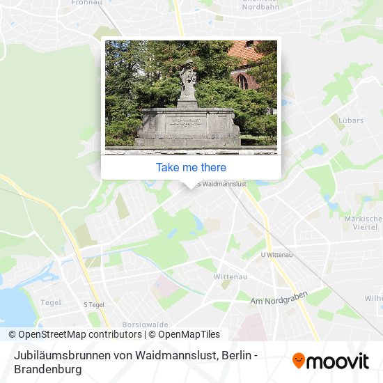 Jubiläumsbrunnen von Waidmannslust map