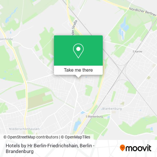 Hotels by Hr Berlin-Friedrichshain map