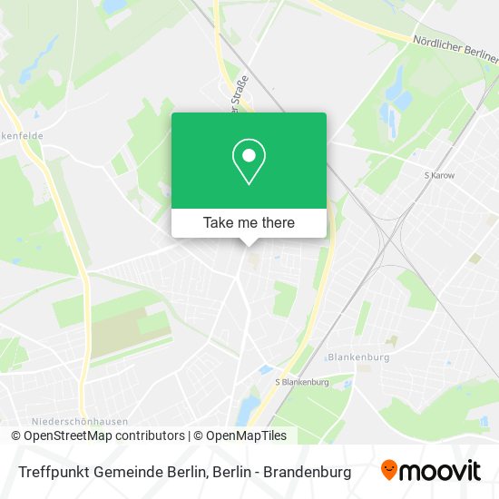 Карта Treffpunkt Gemeinde Berlin