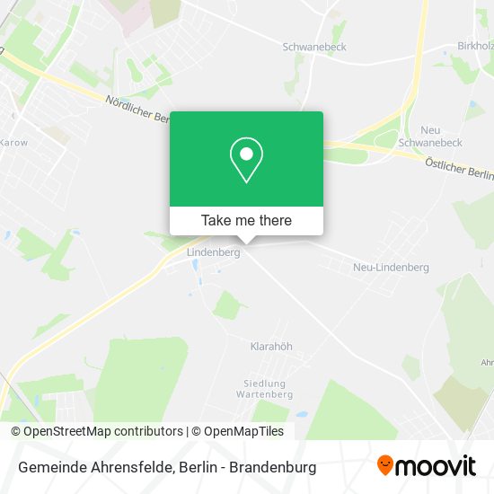 Gemeinde Ahrensfelde map