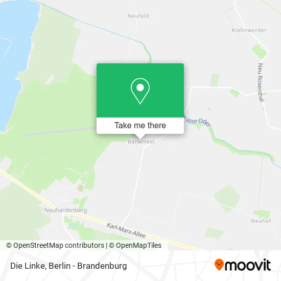Карта Die Linke