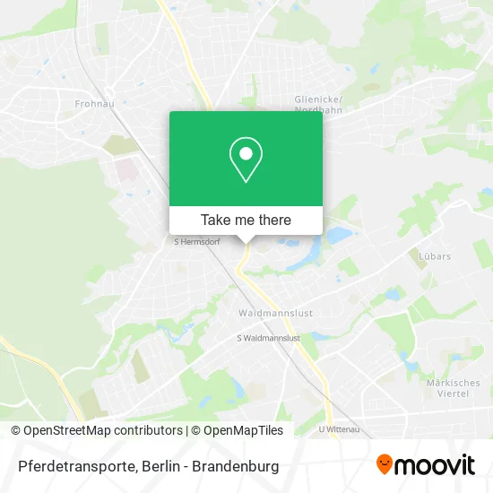 Pferdetransporte map