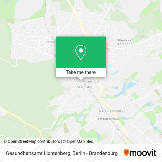 Gesundheitsamt Lichtenberg map