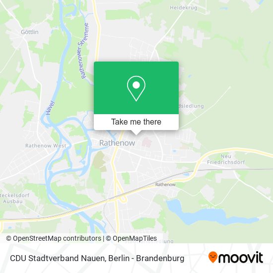 CDU Stadtverband Nauen map