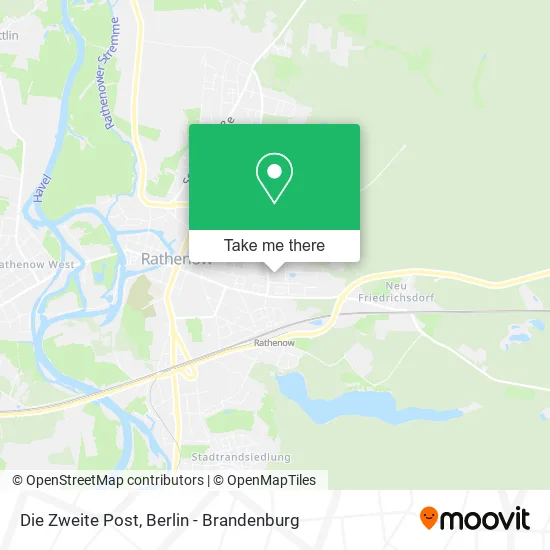 Карта Die Zweite Post