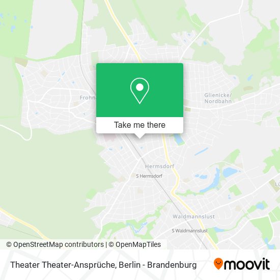 Карта Theater Theater-Ansprüche