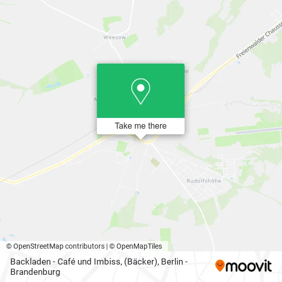 Карта Backladen - Café und Imbiss, (Bäcker)