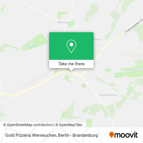 Gold Pizzeria Werneuchen map