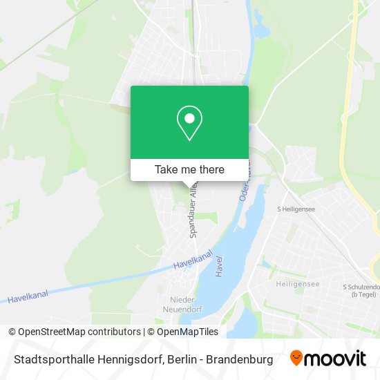 Stadtsporthalle Hennigsdorf map