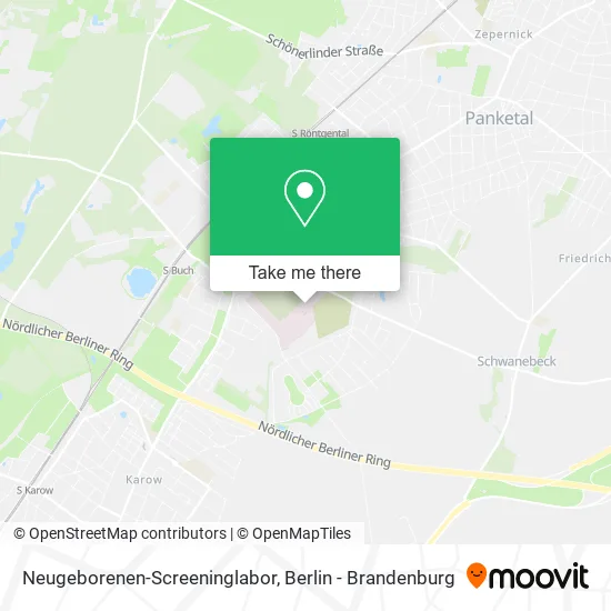Карта Neugeborenen-Screeninglabor