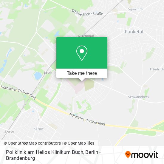 Poliklinik am Helios Klinikum Buch map