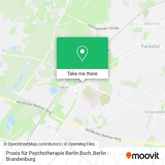 Карта Praxis für Psychotherapie Berlin Buch