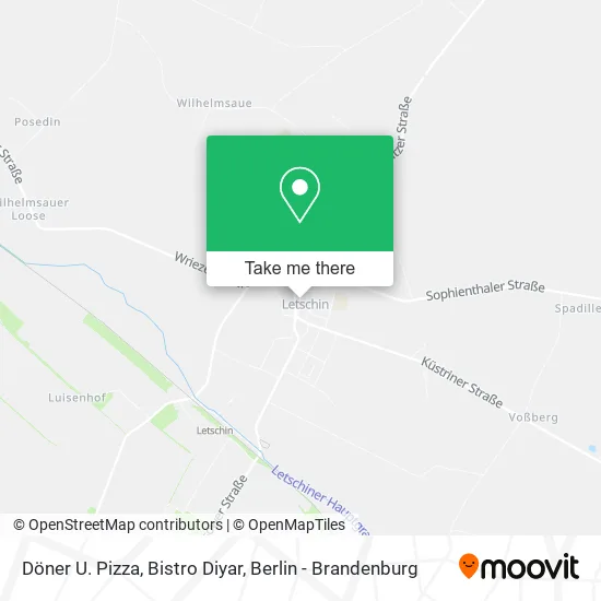 Карта Döner U. Pizza, Bistro Diyar
