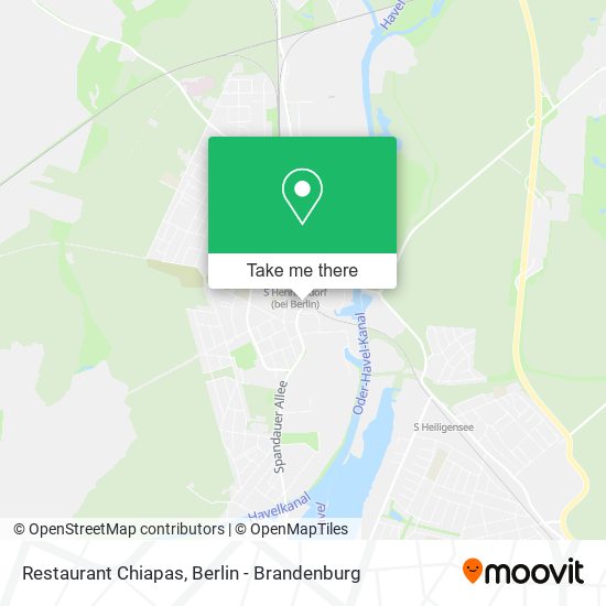 Restaurant Chiapas map