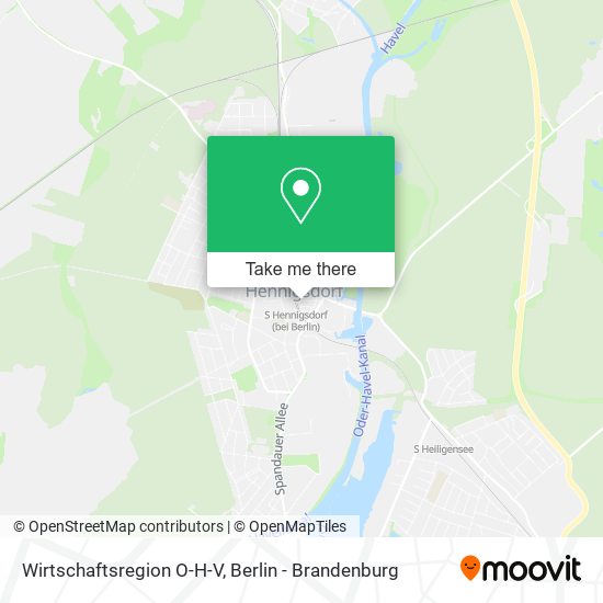 Wirtschaftsregion O-H-V map