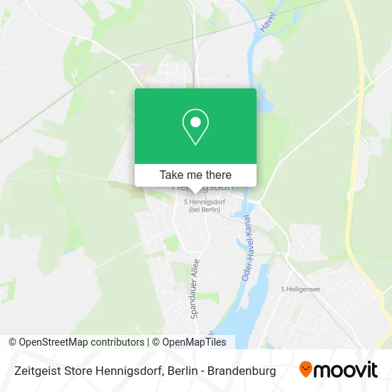 Zeitgeist Store Hennigsdorf map