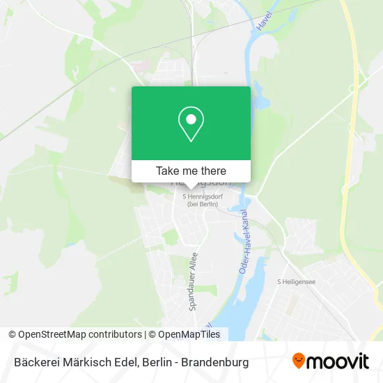 Карта Bäckerei Märkisch Edel