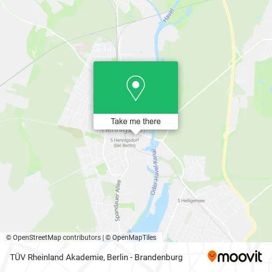 Карта TÜV Rheinland Akademie