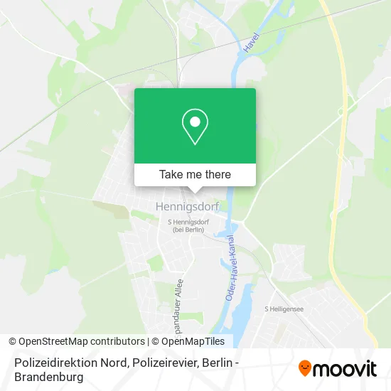 Карта Polizeidirektion Nord, Polizeirevier