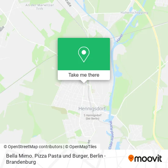 Bella Mimo. Pizza Pasta und Burger map