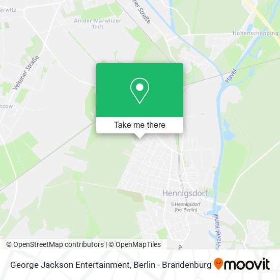 George Jackson Entertainment map