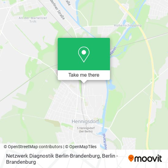 Карта Netzwerk Diagnostik Berlin-Brandenburg