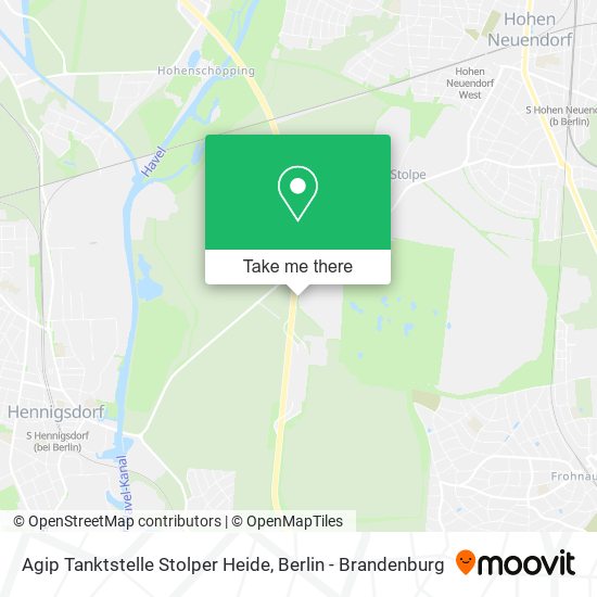 Agip Tanktstelle Stolper Heide map