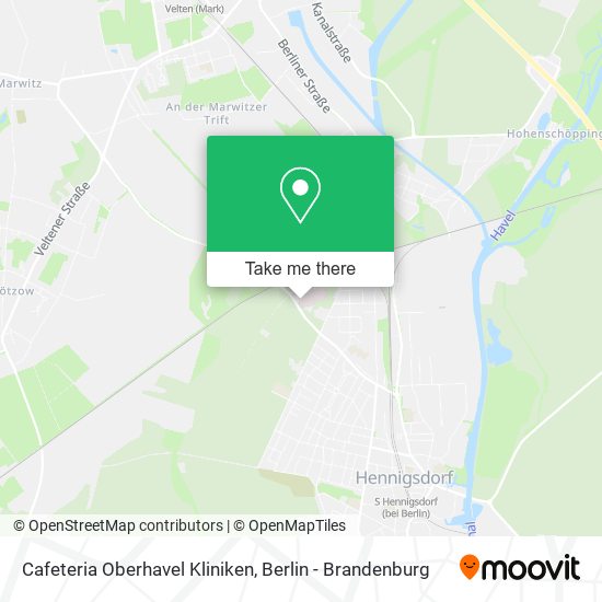 Cafeteria Oberhavel Kliniken map