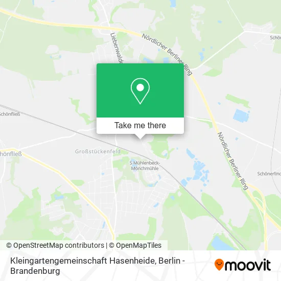 Карта Kleingartengemeinschaft Hasenheide
