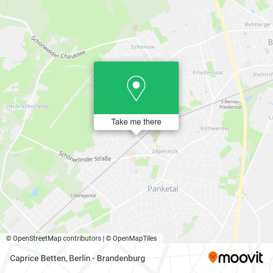 Caprice Betten map