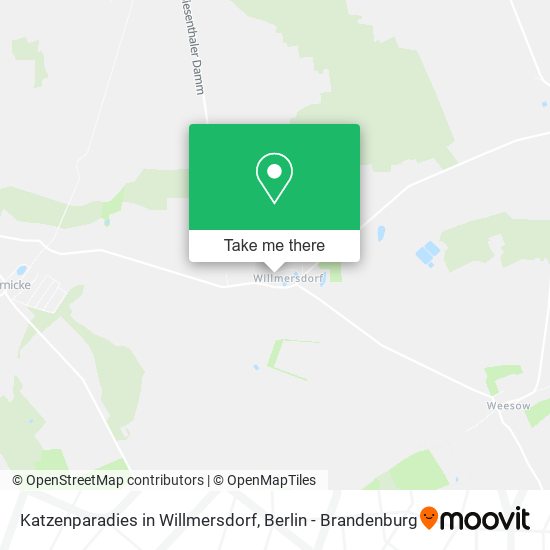 Katzenparadies in Willmersdorf map