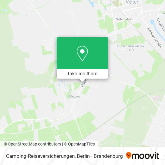 Camping-Reiseversicherungen map