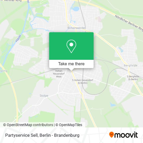 Partyservice Sell map