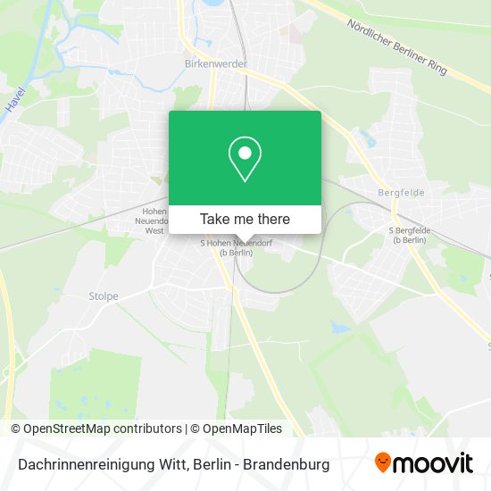 Dachrinnenreinigung Witt map