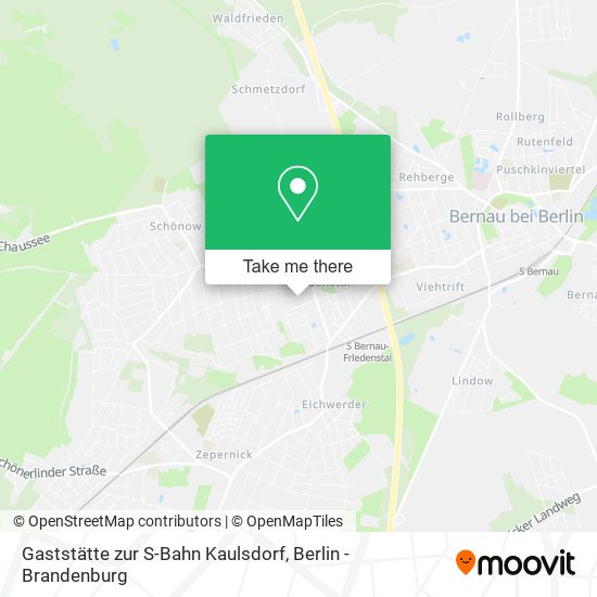 Gaststätte zur S-Bahn Kaulsdorf map