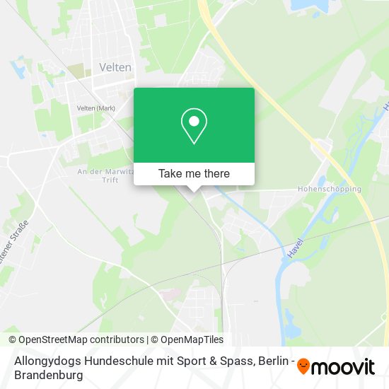 Allongydogs Hundeschule mit Sport & Spass map