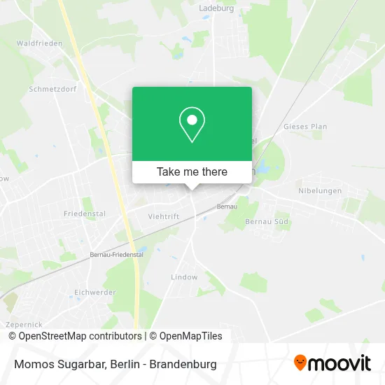 Momos Sugarbar map