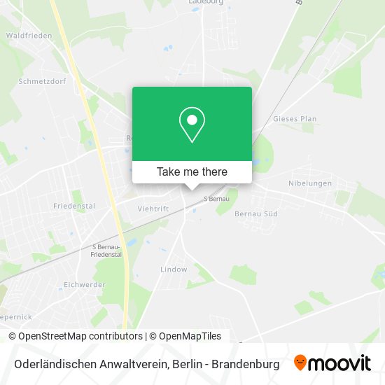 Oderländischen Anwaltverein map