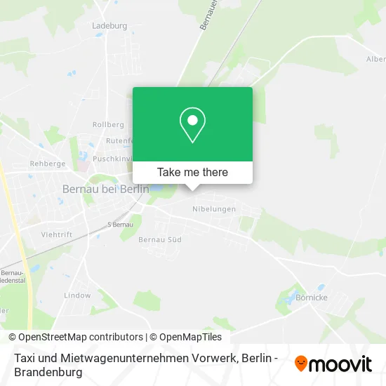 Карта Taxi und Mietwagenunternehmen Vorwerk