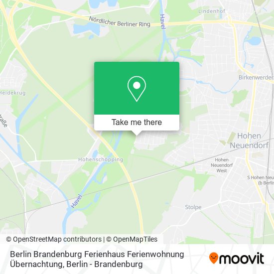 Berlin Brandenburg Ferienhaus Ferienwohnung Übernachtung map