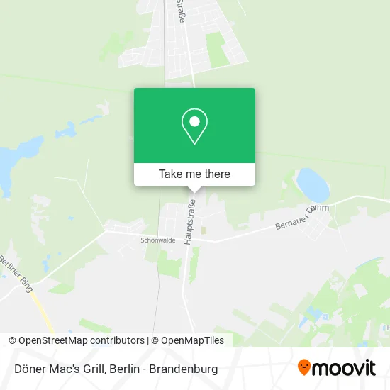 Карта Döner Mac's Grill