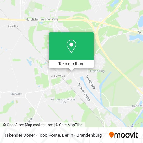 Iskender Döner -Food Route map