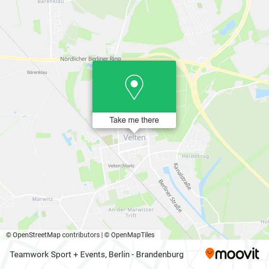 Teamwork Sport + Events map