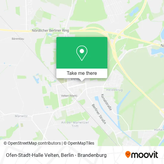 Карта Ofen-Stadt-Halle Velten