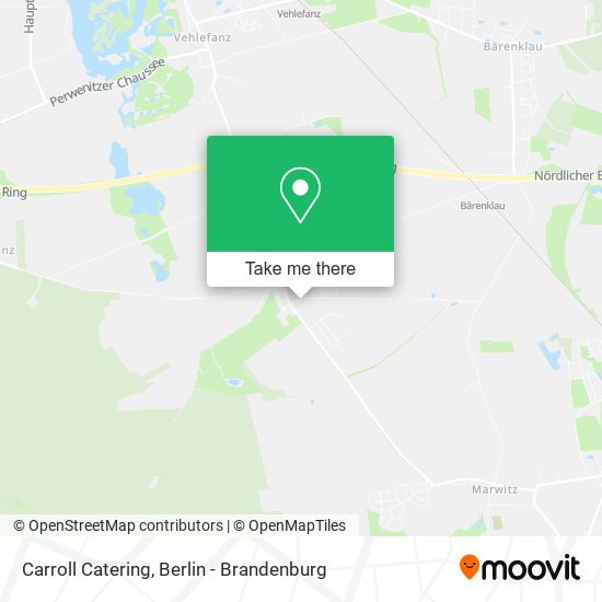 Carroll Catering map